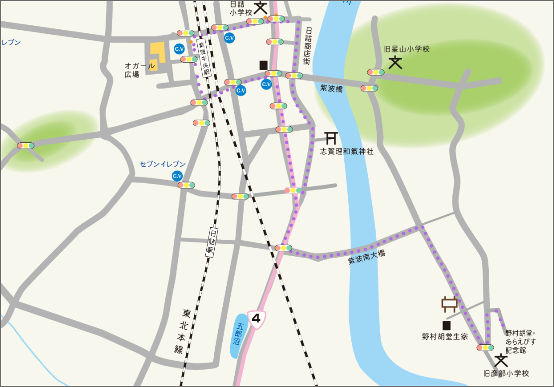 史跡コース全体地図